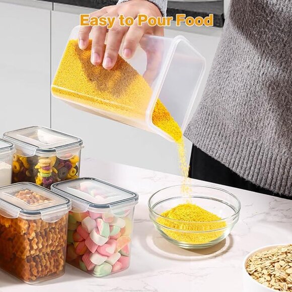 NEW IN BOX! Airtight BPA-Free Stackable Food Storage Containers w/Sealing Lids - Picture 5 of 15